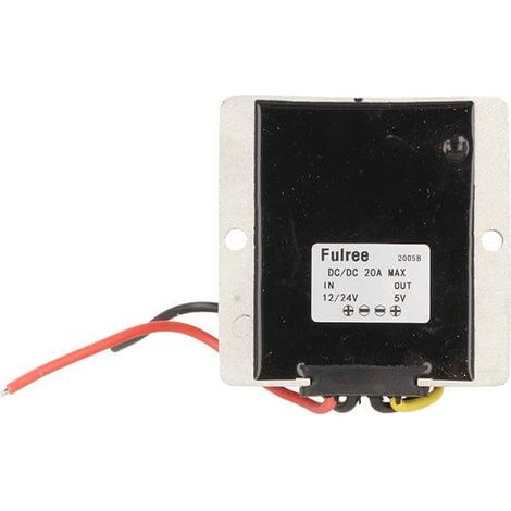 Alimentatore Step Down Convertitore DC-DC 20A Da DC 10-35V a DC 5V Fulree