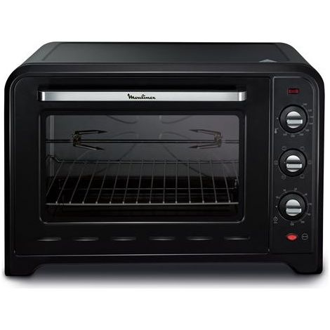 SEB – Mini four chaleur tournante 2200 W – Volume 33L – Noir – Pour cuisson rapide et homogène – Four électrique Moulinex Optimo