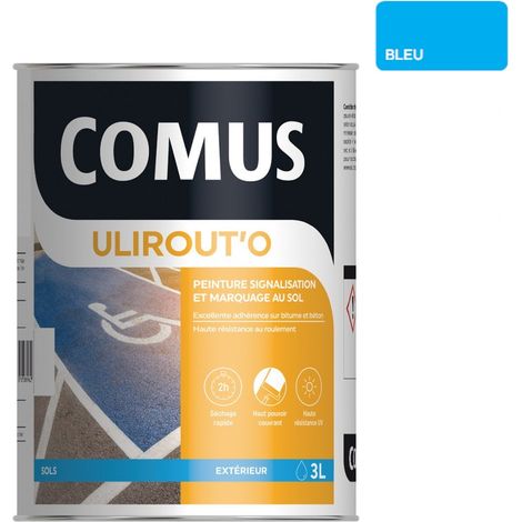 ULIROUT'O BLEU 3L - Peinture pour signalisation et marquage routier en phase aqueuse - COMUS (1/5)