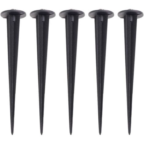 Lot De 5 Piquets De Sol Aluminium 6.3 Pouces avec Vis M5 Accessoires pour Luminaire Jardin Éclairage Paysager Résistants Aux Intempéries pour Pelouse Chemin Extérieur (1/5)