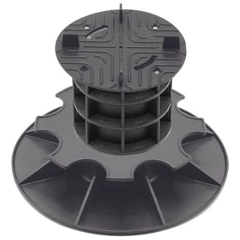 Plot terrasse dalle réglable 14 - 17 cm - Noir