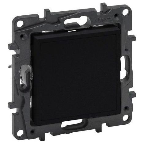Leere Abdeckung und Adapter für Mosaic Niloé Step mattschwarz LEGRAND 864579
