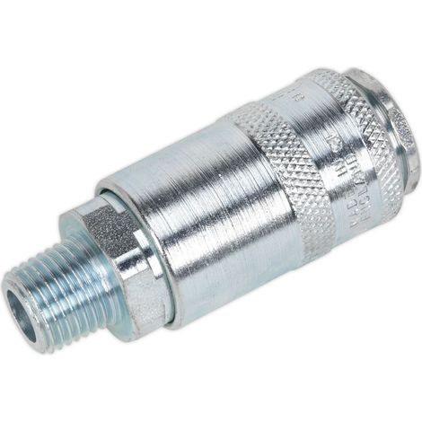 Sealey PCL Coupling Body Male 1/4""BSPT - Pack of 50 AC01BP (1/3)