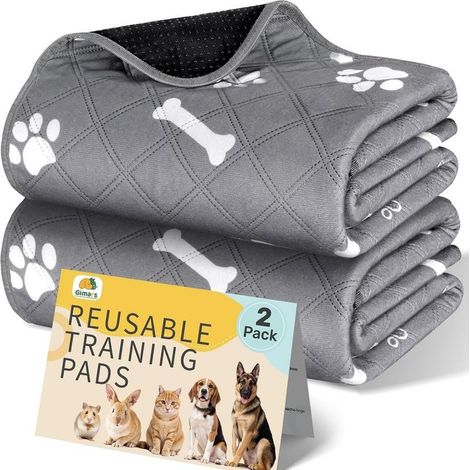 Tapis Éducateur pour Chien Lavable Réutilisable, Lot de 2 (100×70cm), Tapis Ultra Absorbant Anti-Fuites et Antidérapant, Convient aux Chiens, Chats, Cochons d'Inde et Lapins (1/5)