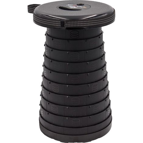 Wedo Taburete telescópico NXT PP para camping negro