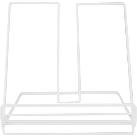 Étagère de bureau innovante en fer, support pour tablette, décoration intérieure (blanc) (1/5)