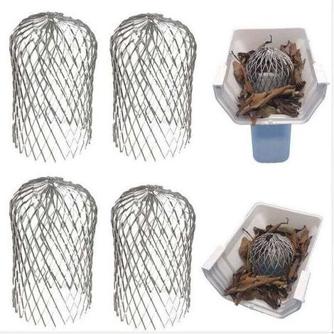FENOPLASTICACrépine de gouttière en aluminium – Lot de 1 pièce, compatible maison, avant-toit, fossé et égout, résistante et facile à installer (1/4)