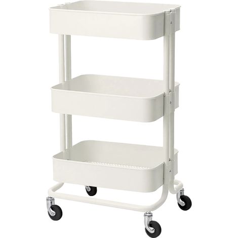 Tavolino per assistente cosmetico HS-05 bianco (1/2)
