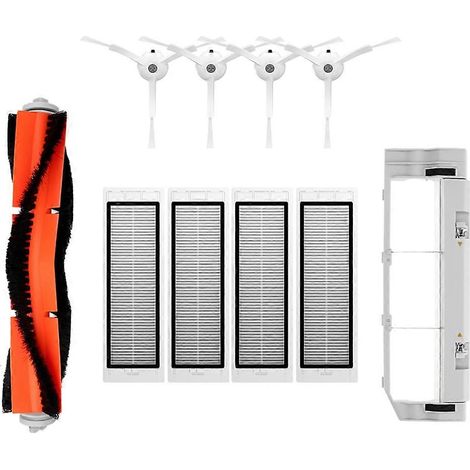 Filtre HEPA pour aspirateur robot Xiaomi Mi 1/1S SDJQR01RR SDJQR02RR SDJQR03RR Roborock E3, S4, S4 Max, S5 et brosse latérale