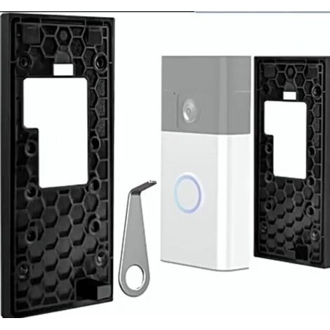 Support de sonnette , support autocollant sans perçage pour la nouvelle sonnette vidéo à batterie, support adhésif pour sonnette de caméra , accessoires de sonnette (1/4)