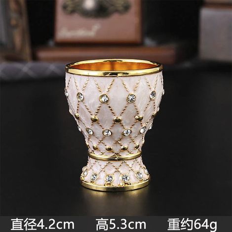(Or et blanc) Gobelet à baijiu domestique, gobelet à dose unique, gobelet à cocktail antichoc (1/2)