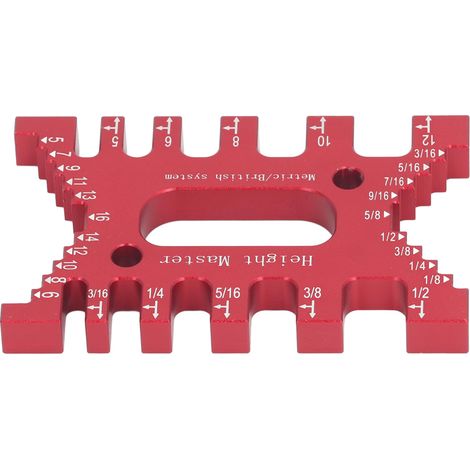 Guide d'assemblage à queues d'aronde, pied à coulisse à tenon, règles laser haute précision pour toupie, scie et menuiserie, rouge (1/5)