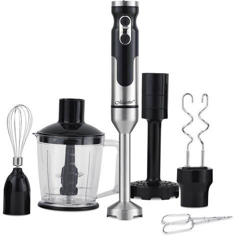 Mixeur plongeant Maestro MR-567, 1000 W, noir, acier inoxydable (1/5)