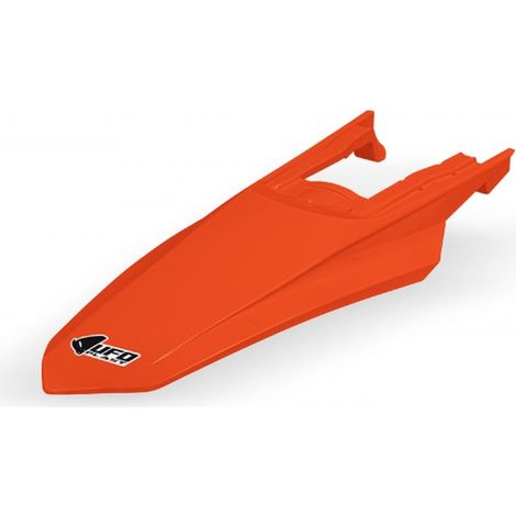 Guardabarros trasero UFO para KTM EXC 150 / 250 / 300 TBI '24-'25, EXC-F 250 / 350 / 450 / 500 '24-'25, color naranja.