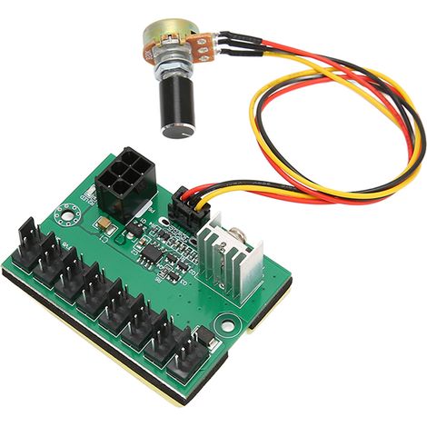 Hub de ventilateurs PC 2 broches, 3 broches, 4 broches, adaptateur PWM, régulateur de tension, répartiteur 8 voies, contrôleur de vitesse 12 V