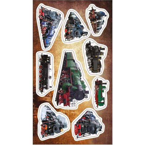 adesivi per locomotiva a vapore