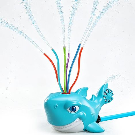Jouet aquatique pour enfants, arroseur, jouet d'eau pour enfants, jouet d'été pour garçons et filles de 3 à 12 ans (tuyau de requin bleu) (1/5)
