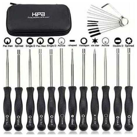 Ensemble de 12 outils de réglage de carburateur et tournevis de réglage pour moteur à 2 temps, pour débroussailleuses, tronçonneuses Poulan, Husqvarna, STHIL, Echo.,TRIMEC (1/5)