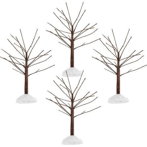 de table originale ensemble de 4 sapins de Noël miniatures