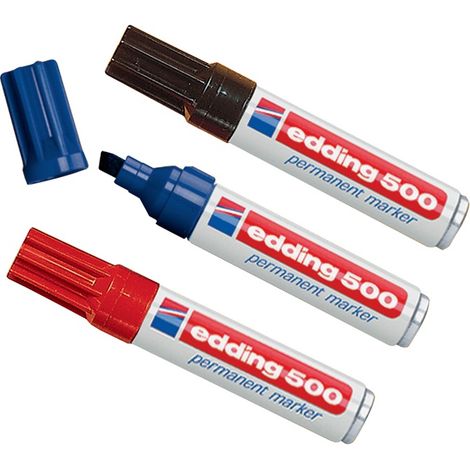 Permanentmarker 500 blau Strichbreite 2-7mm Keilspitze EDDING