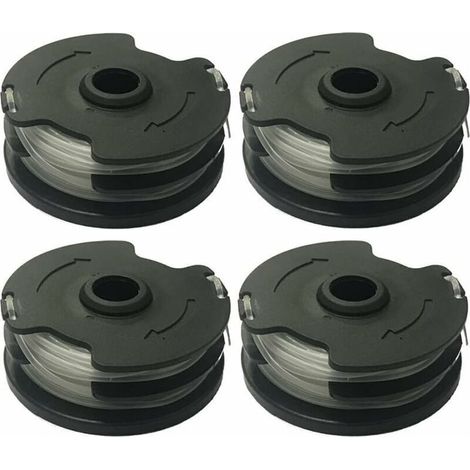 4 bobine de fil pour débroussailleuse, 2 x 5 m, épaisseur 1,4 mm, matériau ABS et nylon polyamide, compatible avec débroussailleuse sans fil (1/5)