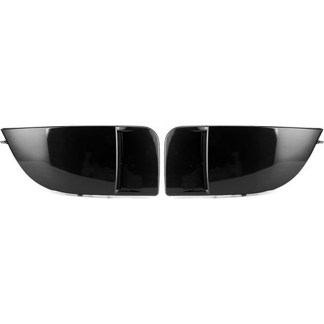 Paire de couvercles de phare antibrouillard avant adaptés à la Subaru Impreza STI WRX 04-05, noir brillant.