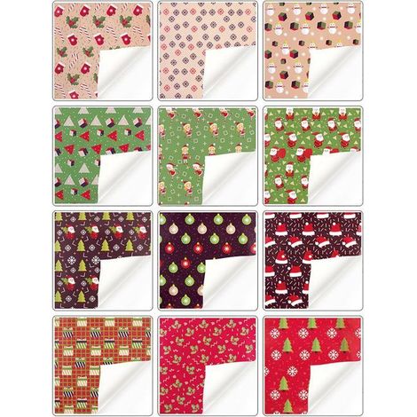 Papier d'emballage de Noël, papier d'emballage d'anniversaire de Saint-Valentin, papier peint, papier de fond, sac, papier de livre (1/5)