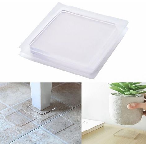 Set di 4 tappetini antiscivolo in silicone, portatile, anti vibrazioni, per lavatrici/asciugatrici/frigorifero elettrodomestico (1/5)