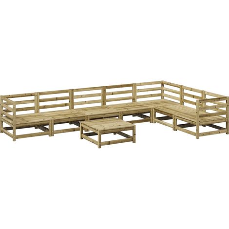 Maison Exclusive - Set Divani da Giardino 8 pz in Legno Impregnato di Pino
