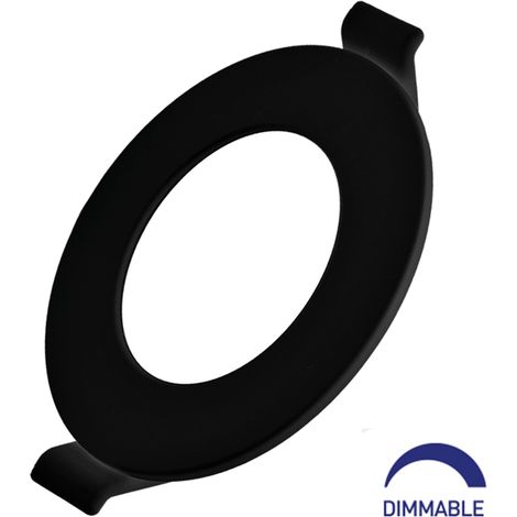 Dalle LED dimmable 4W 6500K 280lm Noir IP40 (1/5)