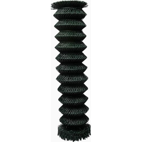 Werka Pro – Grillage souple maille losange vert 25m – Acier galvanisé plastifié – Hauteur 1m – Maille 6x6cm – Diamètre fil 1,6mm