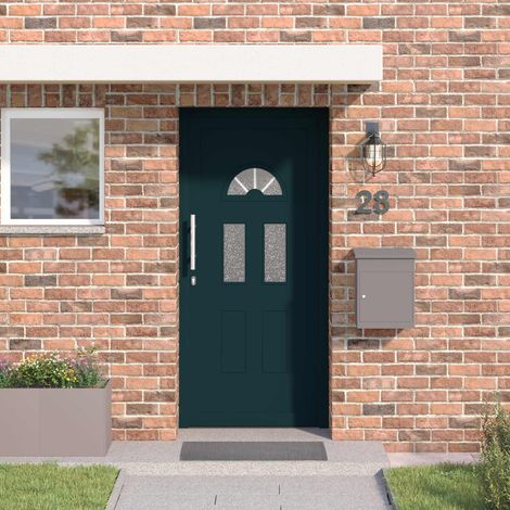 vidaXL Porte Frontale Anthracite 98 x 208 cm PVC