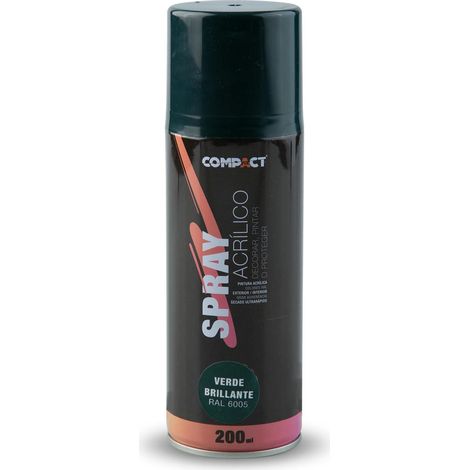 Pintura acrílica spray verde brillo 200ml