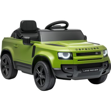 AIYAPLAY Land Rover Defender Licensed 12V Kids Ride on Car w/ Remote, Green (1/5)