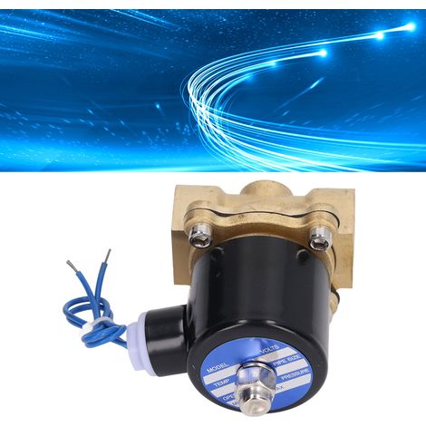Électrovanne en laiton 2 W normalement fermée pour eau et air, bobine en cuivre, 2 W, 200-20 V CC, 12 V (1/5)