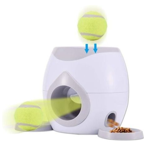 Mangeoire automatique pour animal de compagnie, balle de Tennis, jouets d'entraînement pour chiens, Machine à lancer interactive