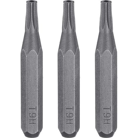 3pcs T9H Embout de Tournevis Torx 5/32" Tige Hexagonale 28mm Longueur Acier S2 Magnétique Tête Étoilée à 6 Pans pour Tournevis Manuels Électriques Réparation de Précision (1/5)