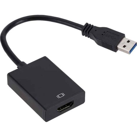 Adaptateur USB 3.0 vers HDMI, vidéo HD 1080P Convertisseur d\adaptateur USB vers HDMI compatible avec un ordinateur portable HDTV (1/5)