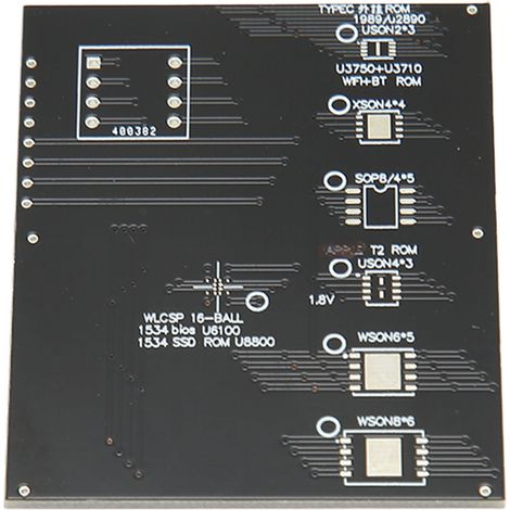 Puce T2 pour MacBook Pro 15" 1534 - Lecteur/Écrivain BIOS SSD ROM 1990 Type C Compatible OS X (1/5)