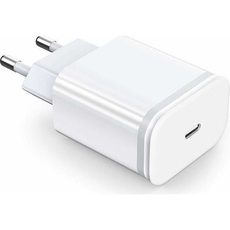Chargeur Rapide 20W USB C pour iPhone 12 ProMax, Prise Secteur Mural PD 3.0 Adaptateur Alimentation de Charge pourPD20W Réglementation européenne (1/3)