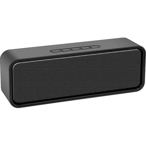 Enceinte sans fil portable, enceinte Bluetooth 5.0 avec son stéréo 3D HiFi et basses profondes, batterie 1500 mAh, autonomie de 12 heures (noir) (AAA) (1/5)