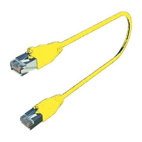 cordon de brassage rj45 catégorie 6 sftp longueur 1 mètre jaune