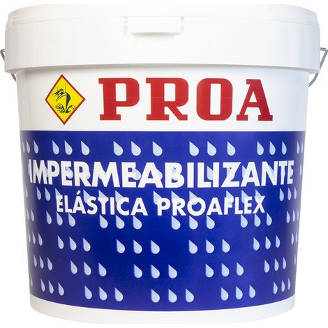 Pintura impermeabilizante para fachadas Proaflex fibrada PROA, Teja 15lts