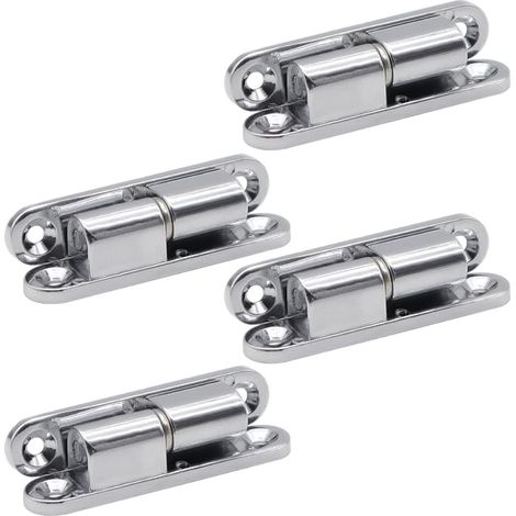 4 Pièces Charnière Détachable Muet pour Placard Meuble - Acier Charnières pour Portes en Bois et Métal
