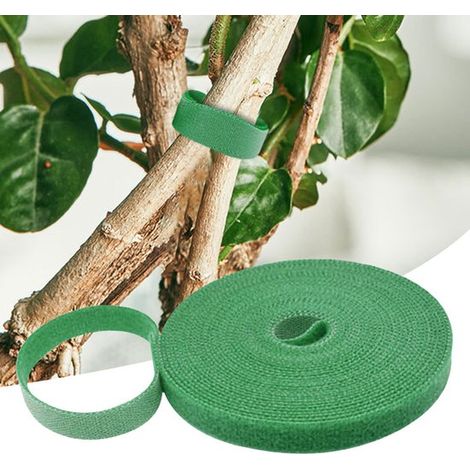 25 m Pflanzenbinder Selbstklebender Klettverschluss 10 mm Pflanzenbinder Wetterfest Befestigungsmaterial für Pflanzenbinder Wiederverschließbar K (1/5)