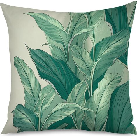 Housse de Housse Coussin Nature Feuillage, Décor Intérieur (1/5)