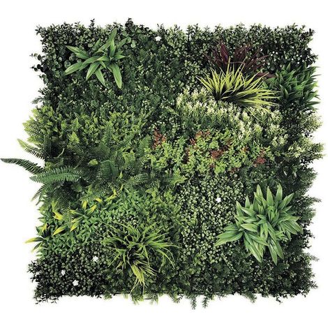 Dekoratives Paneel Grazing synthetisches Laub - Grün - 1x1m Nortene (1/3)