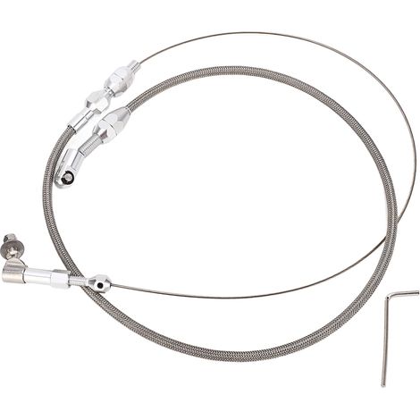Kit cavo acceleratore, cavo acceleratore flessibile in acciaio inossidabile da 24 pollici, facile da installare per modifiche auto.