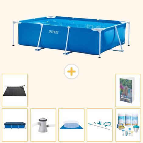 Intex Piscine Tubulaire Rectangulaire - 260x160x65 cm - 8-pièces S21110 (1/5)