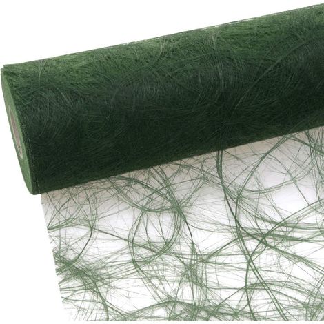 Chemin de table, vert foncé, 20 cm, rouleau de 25 m (1/3)